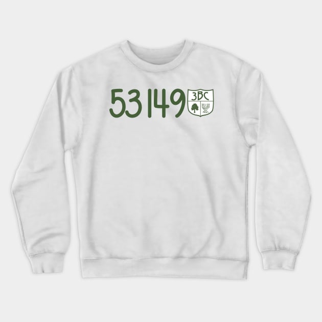 Camp Beber Zip Code Crewneck Sweatshirt by hcohen2000